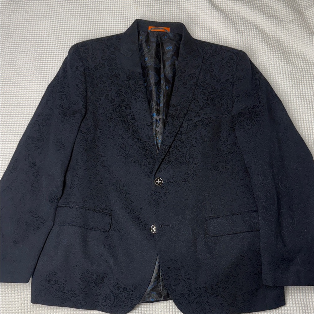 Tallia Black Men's Patterned Blazer -42R